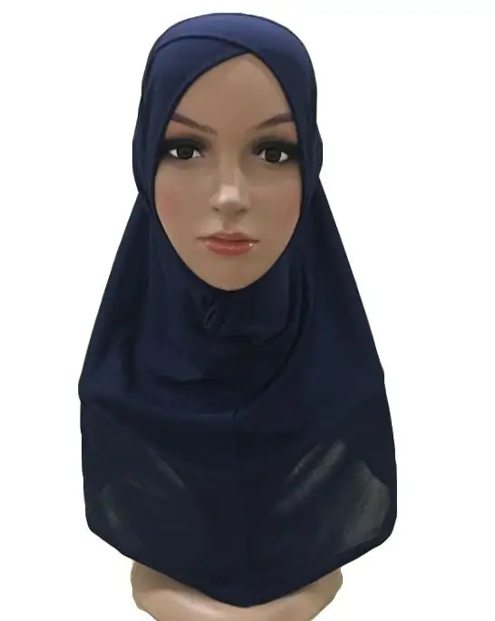 Женский мусульманский хиджаб 11 цветов цельный головной убор накидка платок шаль