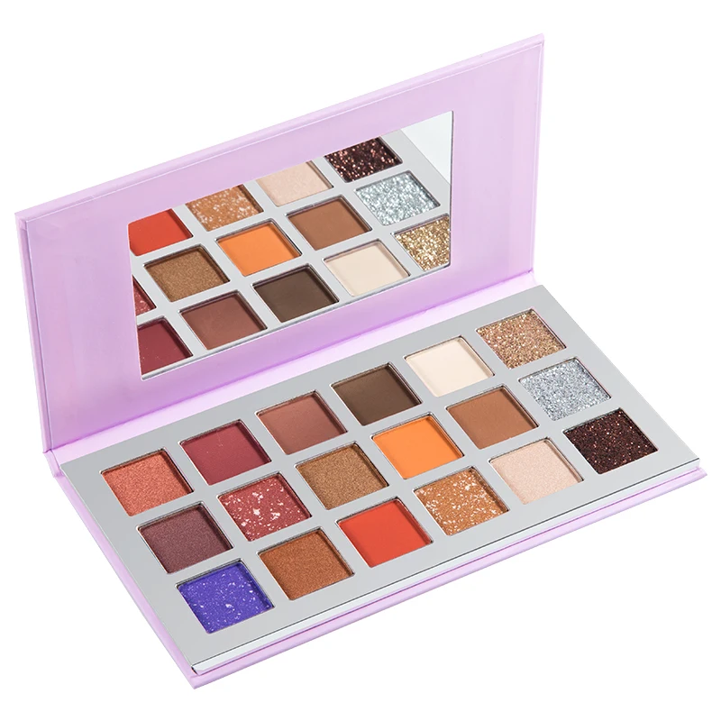 18 Colors Eyeshadow Palette Glitter Matte Shimmer Waterproof Mineral Powder Eye Shadow Makeup Private Label Cosmetics |