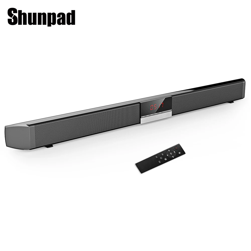 Новый Shunpad S R100 беспроводной Bluetooth Саундбар стерео динамик с светодиодный дисплей