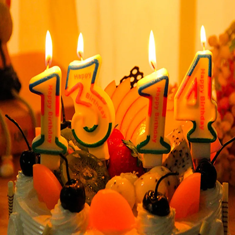 Свеча-цифра на торт 2019 год для дня рождения украшения тортов | Дом и сад