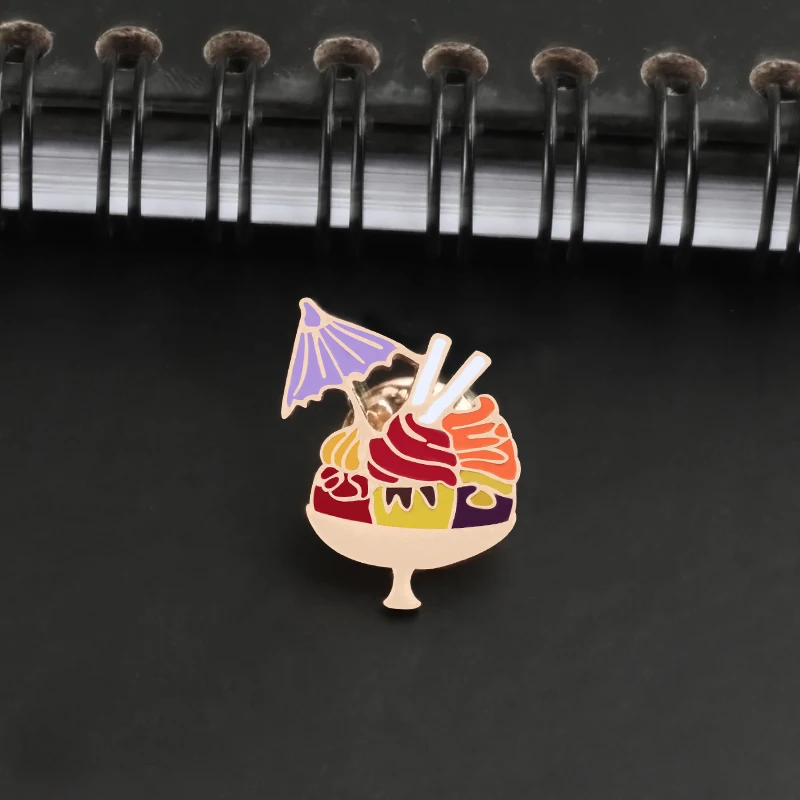 Shshd каваи розовый зонтик ветряная мельница мультфильм Радуга облако кошка брошь