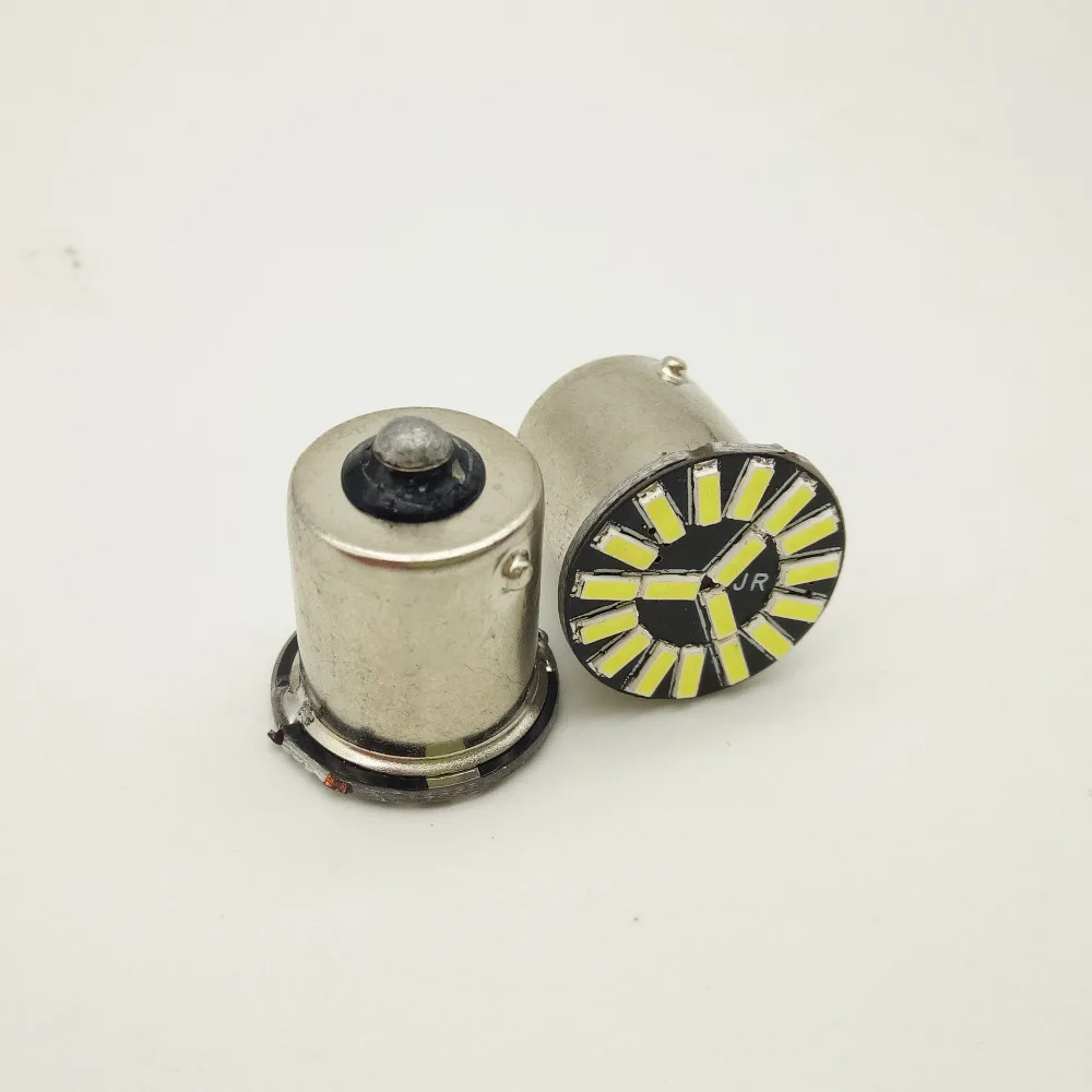 100 шт автомобильные аксессуары 12 V 24 V S25 4014 18 светодиодный 1156 1157 BA15S BAY15D P21W светодиодный свет указателя поворота и габаритных фонарей