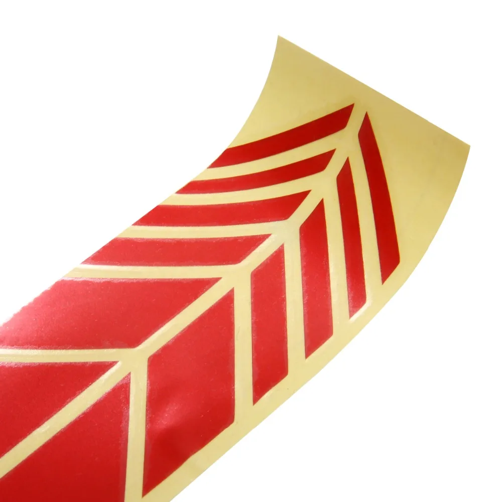 2 шт./компл. красный автомобиль боковое зеркало заднего вида в полоску наклейка