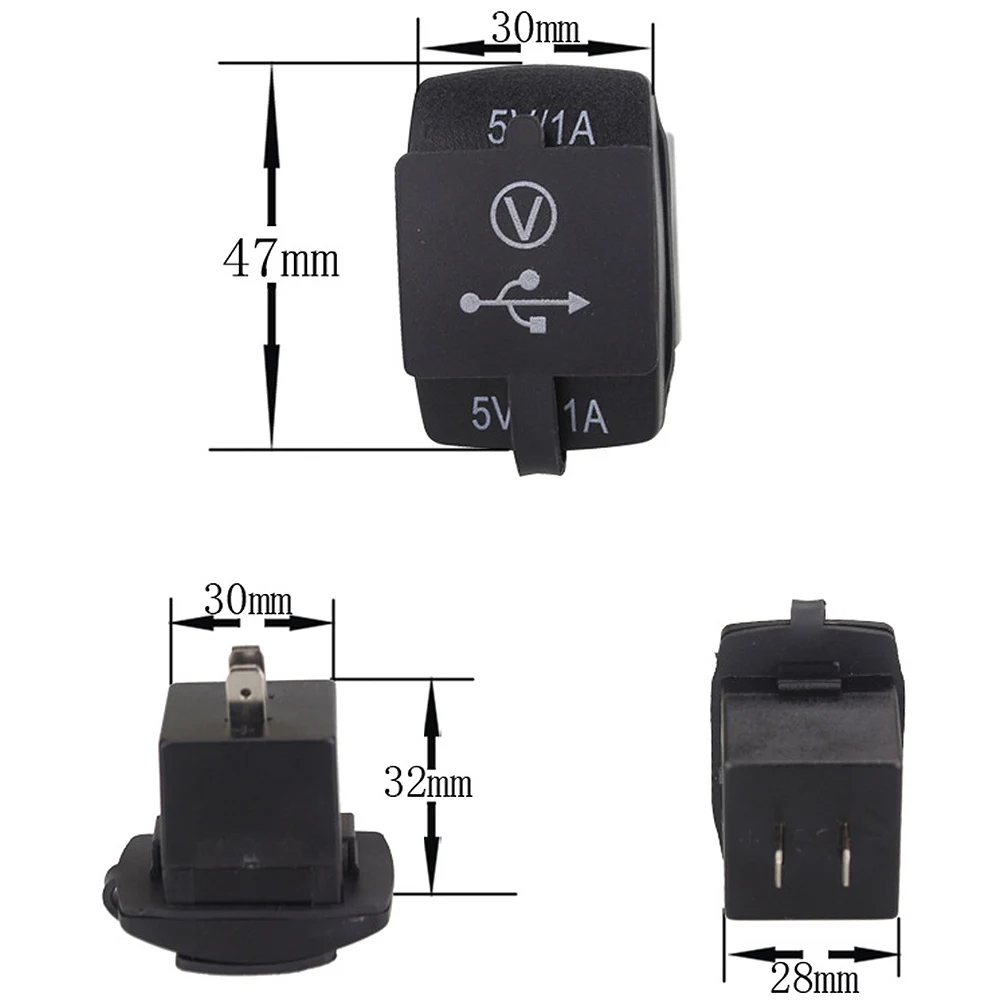 12 24V Универсальный 3.1A 5V Выход двойной USB автомобильная зарядка Синяя светодиодная