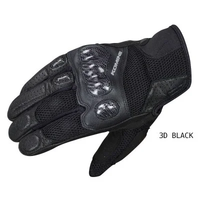 Black GK 197 Углеродные защитные 3D перчатки из сетки для езды на велосипеде, мотокросса, велосипедные защитные перчатки с полным пальцем, мужские перчатки камуфляж - Цвет: Black