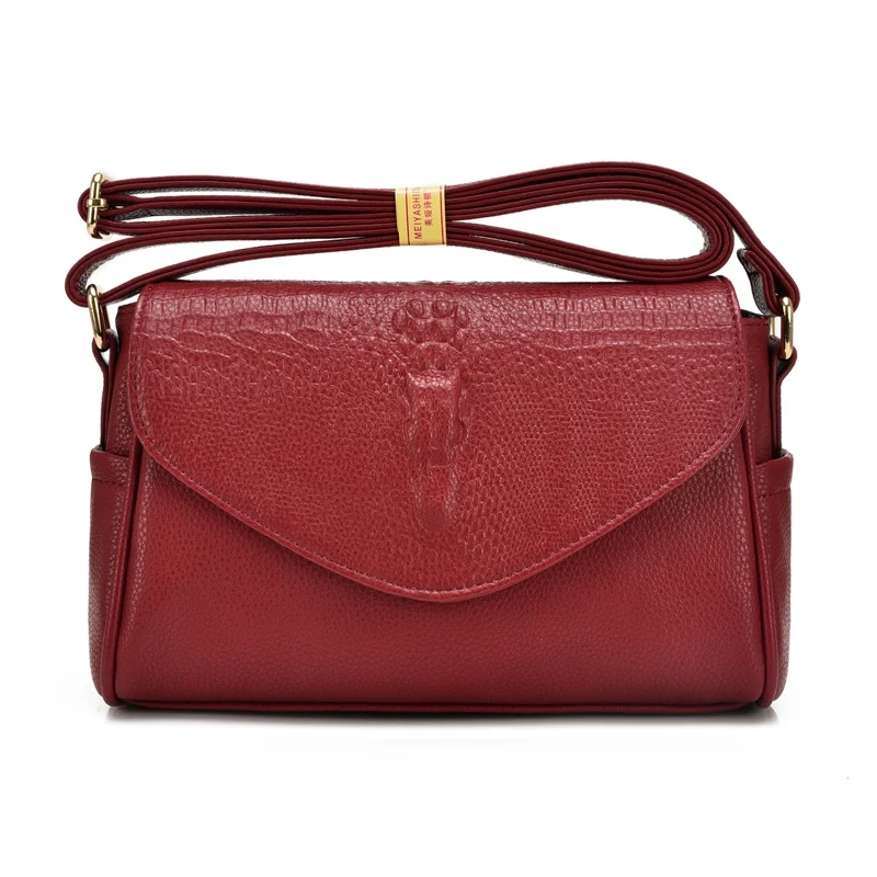 Высококачественная Женская сумочка из мягкой кожи сумки-мессенджеры маленькая