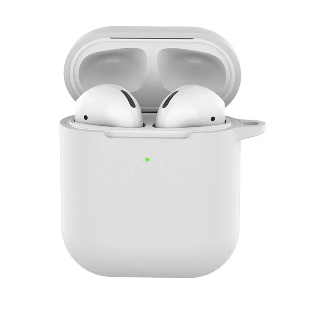 I Силиконовый чехол для AirPods с защитой от потери, защитный чехол для Apple AirPods 2 с заушником и без заушника - Цвет: I