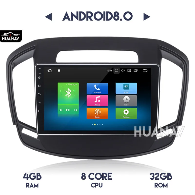 Автомобильный радио-плеер, автомобильный gps-навигатор для Opel Vauxhall Holden Insignia- Android 8,0/Android 7,1 без dvd-плеера