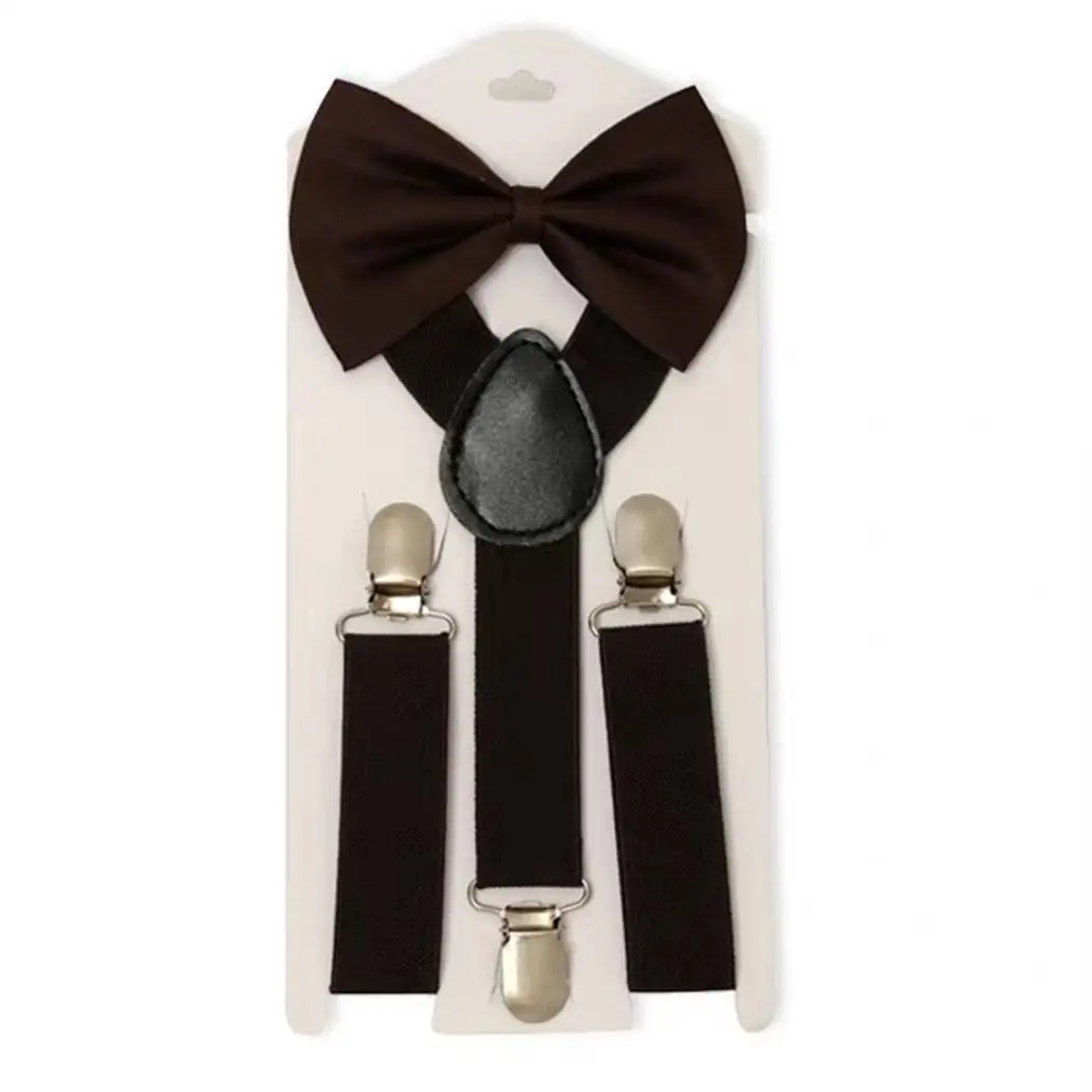 Детский Эластичный y-образный ремень унисекс с регулируемым бантом для