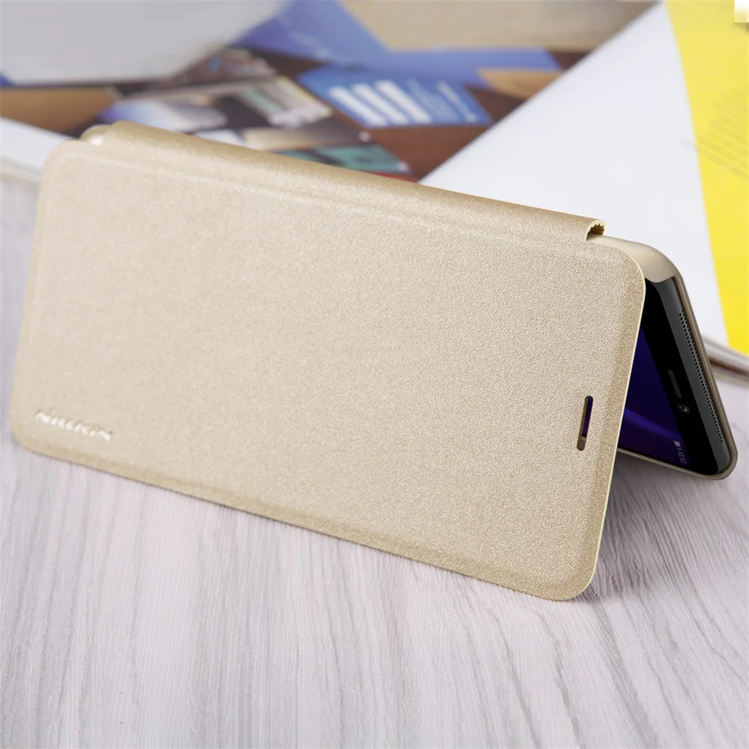 Чехол для Huawei Honor Note 10 чехол из натуральной Блестящей Искусственной Кожи Nillkin +