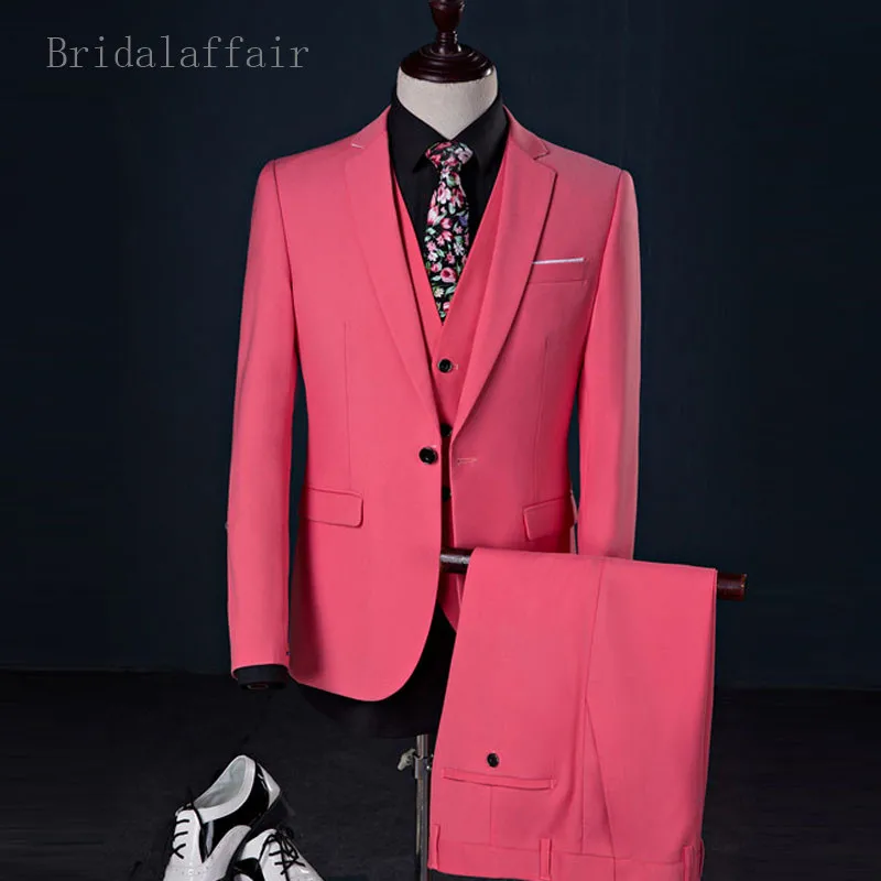 Мужские костюмы Bridalaffair комплект из 3 предметов для выпускного свадьбы жениха
