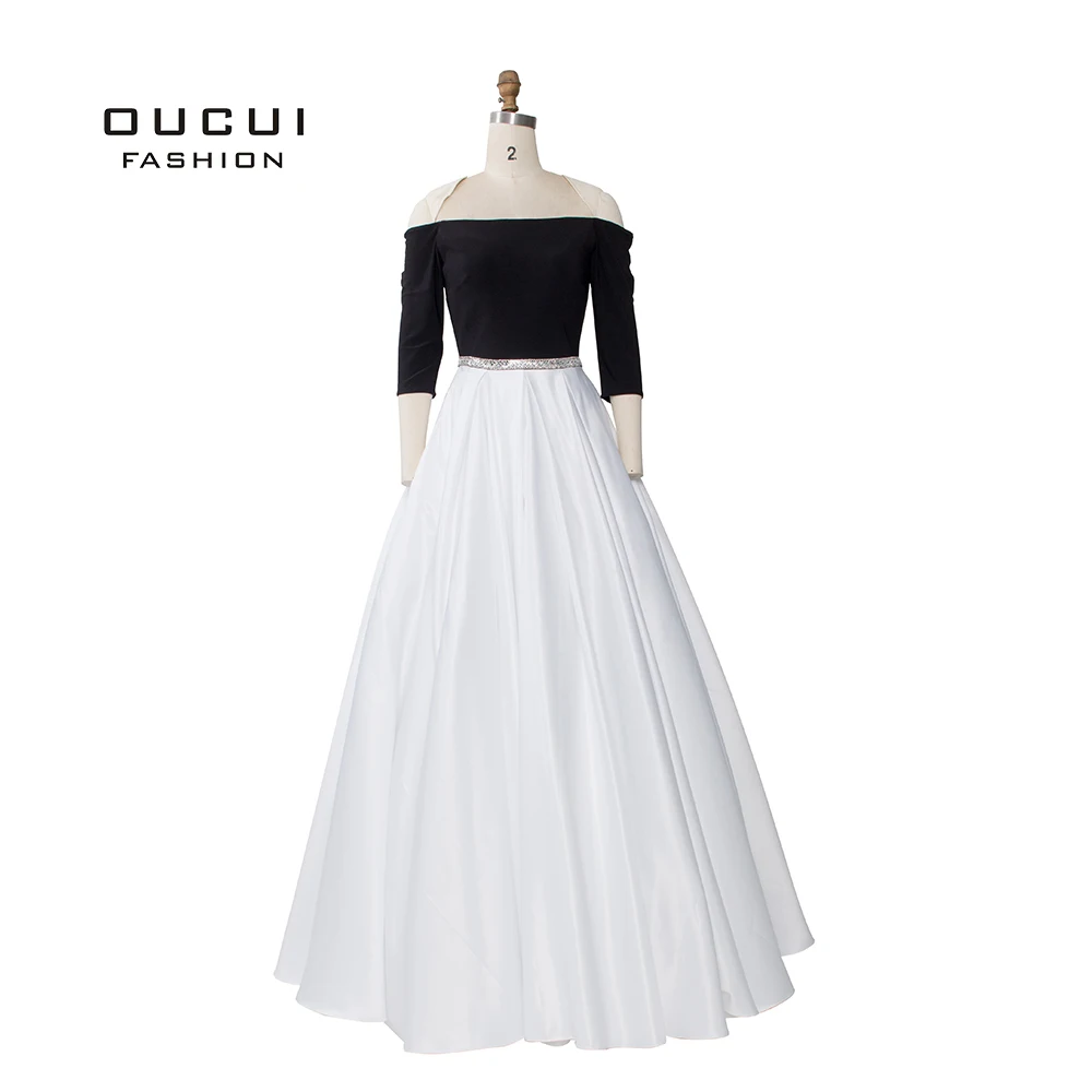 Простое черное женское длинное вечернее платье без бретелек 2019 бальное с