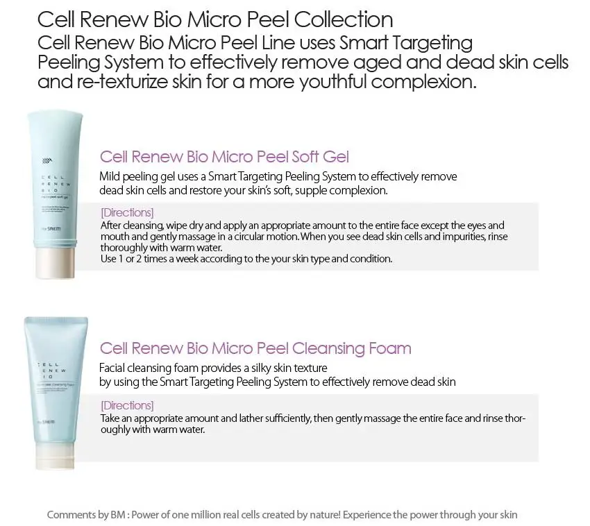 THE SAEM Cell Renew Bio Micro Peel очищающая пена 170 мл Очищающее средство для лица отшелушивающее средство для удаления черных точек Глубокая очистка лица Уход