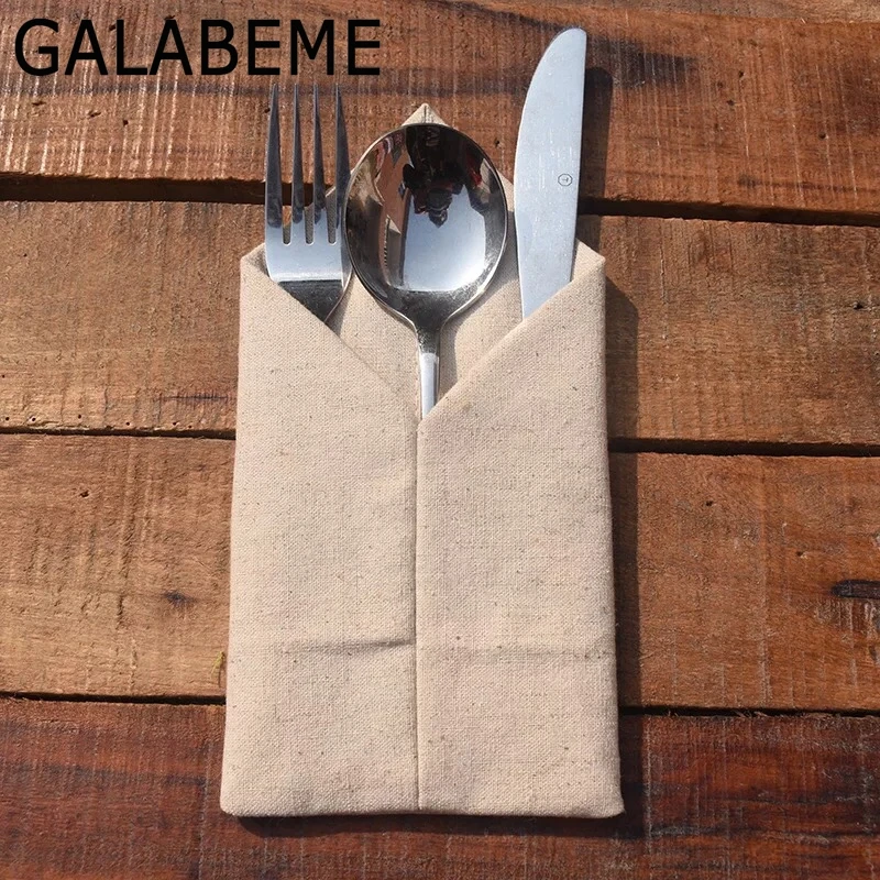Galabeme 50 шт. деревенский Свадебный Настольный держатель для столового серебра