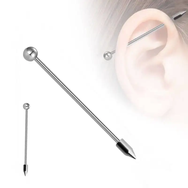 5 шт. Нержавеющая сталь ушной хрящ Хеликс Серьги козелка пирсинг Спайк Длинные