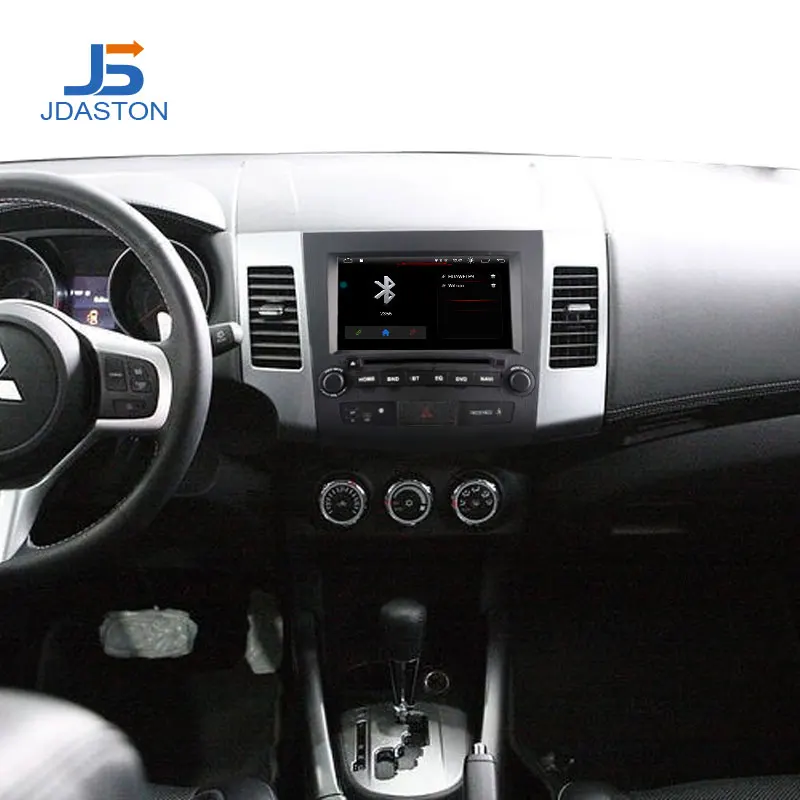 Автомобильный DVD плеер JDASTON Android 10 для Mitsubishi Outlander 2008 2014 Peugeot 4007 Citroen мультимедиа GPS 2