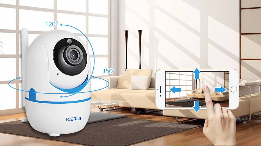 KERUI Мониторинг IP камеры детский рост домашняя система безопасности сеть WiFi HD 1080P Внутренняя Удаленная инфракрасная камера интеллектуальная почта