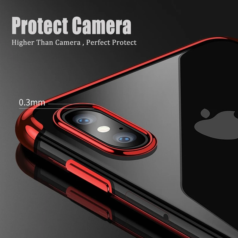 TeoYall Glitter Silicone case for iPhone XR XS MAS X 10 Protective Soft TPU Moblile Phone Cover Cases 7 8 6 6s Plus |