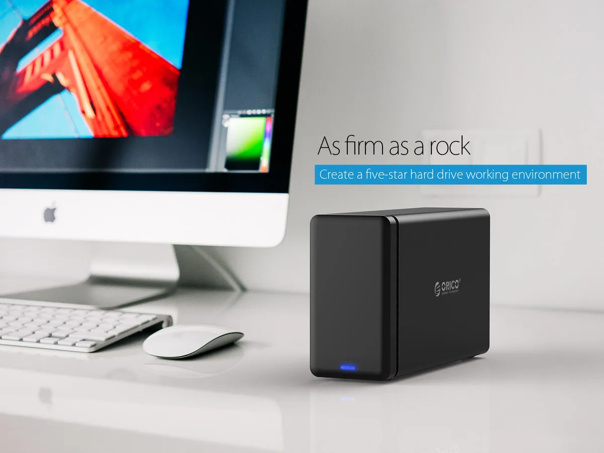 ORICO Raid 3,5 type-c Алюминиевый жесткий диск Внешний корпус USB3.1 для SATA3.0 HDD чехол с поддержкой 5 Гбит/с UASP 12V4A 20 ТБ