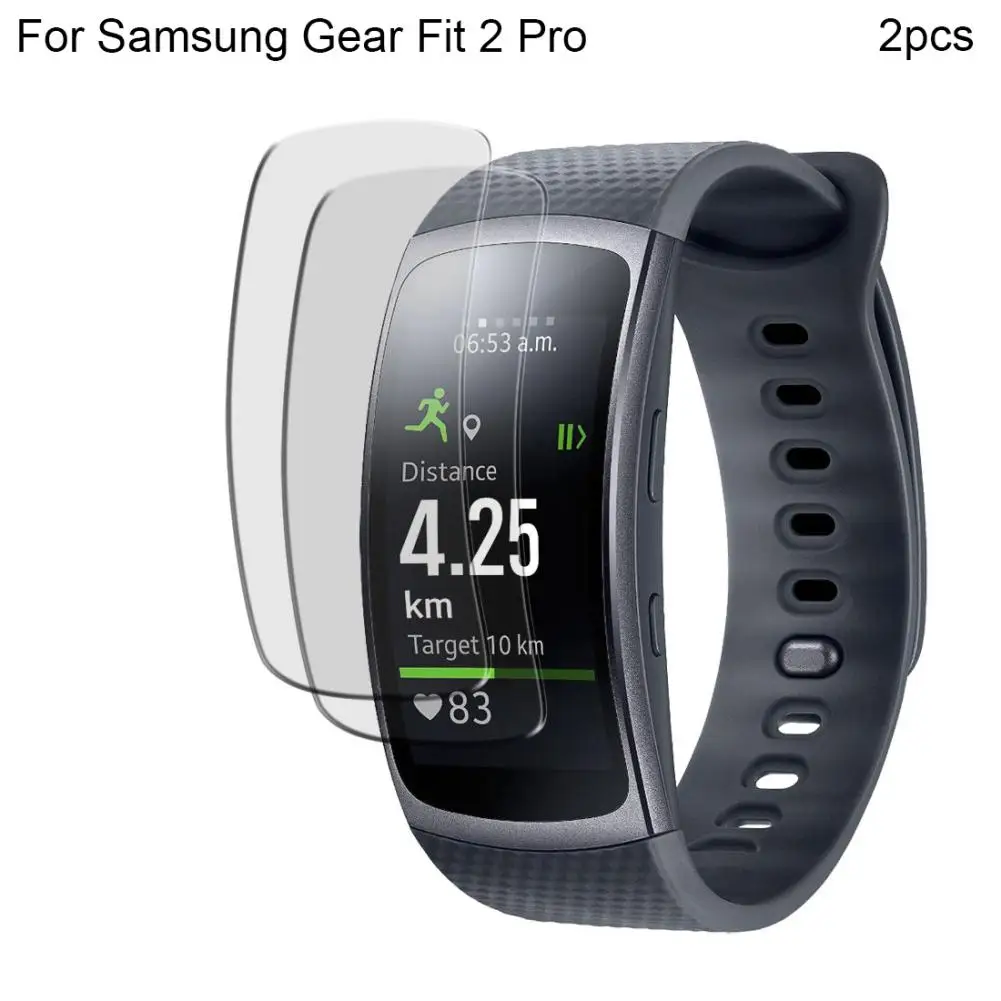 2 шт ТПУ ударопрочный Браслет Полный экран протектор для Samsung Gear Fit Pro 5H твердость