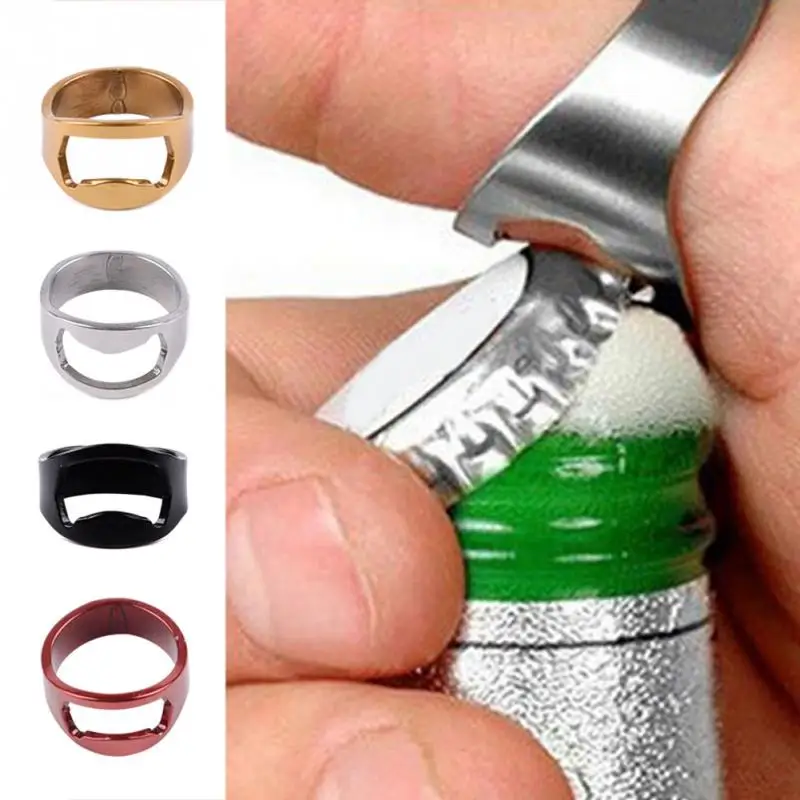 Креативная Мода Универсальный палец из нержавеющей стали кольцо форма