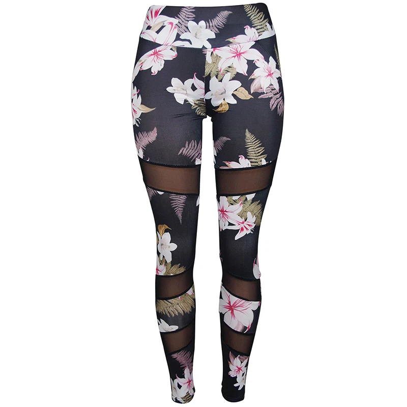 Pants Сексуальный цветочный Комплект для йоги, женская одежда для спортзала, Femme, фитнес-бикини, спортивная одежда, спортивный костюм, спортивная одежда для тренировок, спортивный костюм - Цвет: Pants
