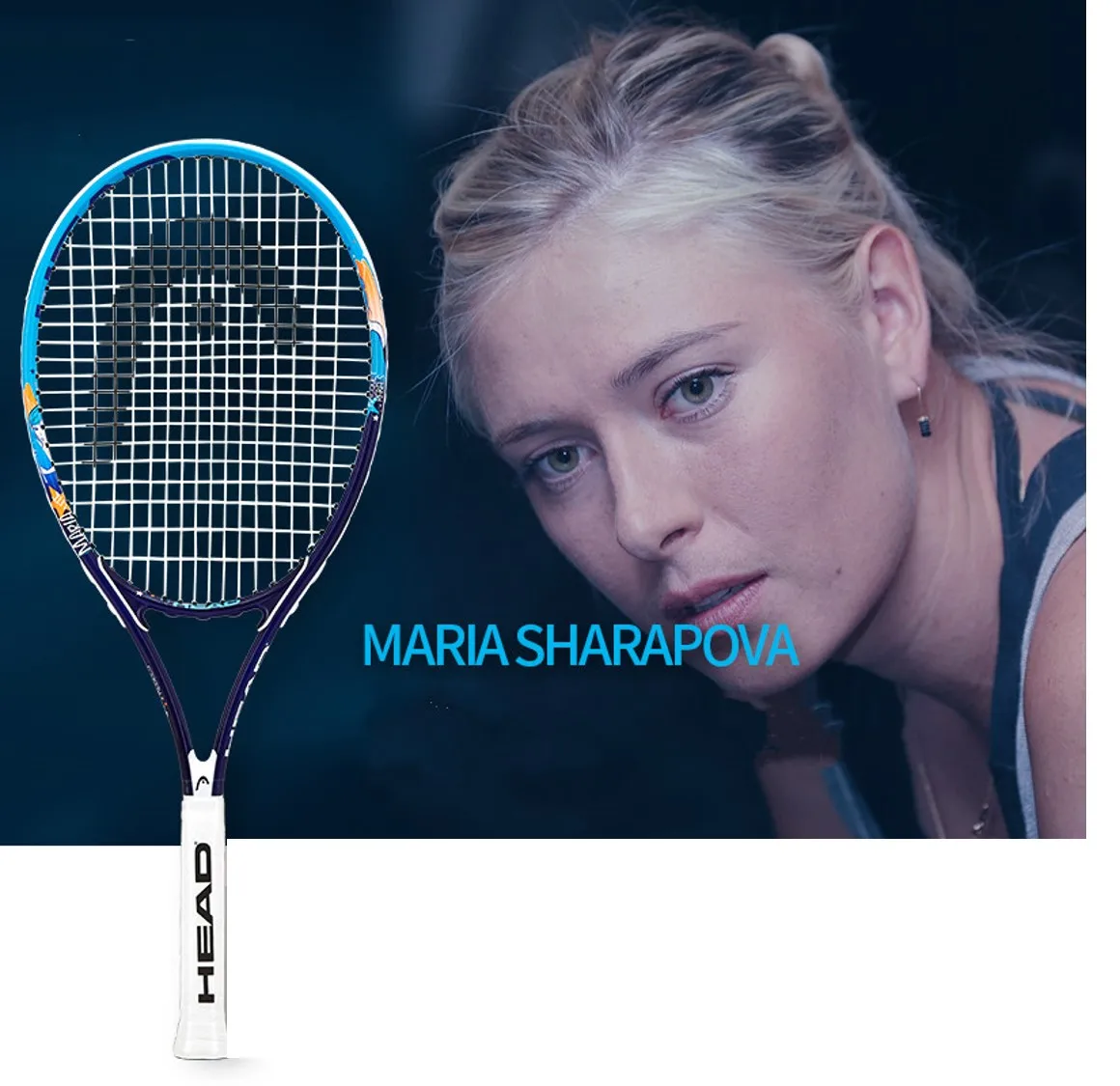 Женская теннисная ракетка Sharapova 8 цветов L1 L2 из углеродного и Алюминиевого