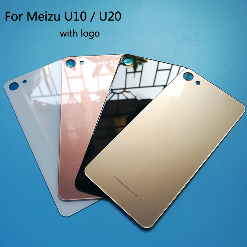 Новый чехол для meizu U10 Задняя стеклянная крышка Замена корпуса U20 аккумулятора с