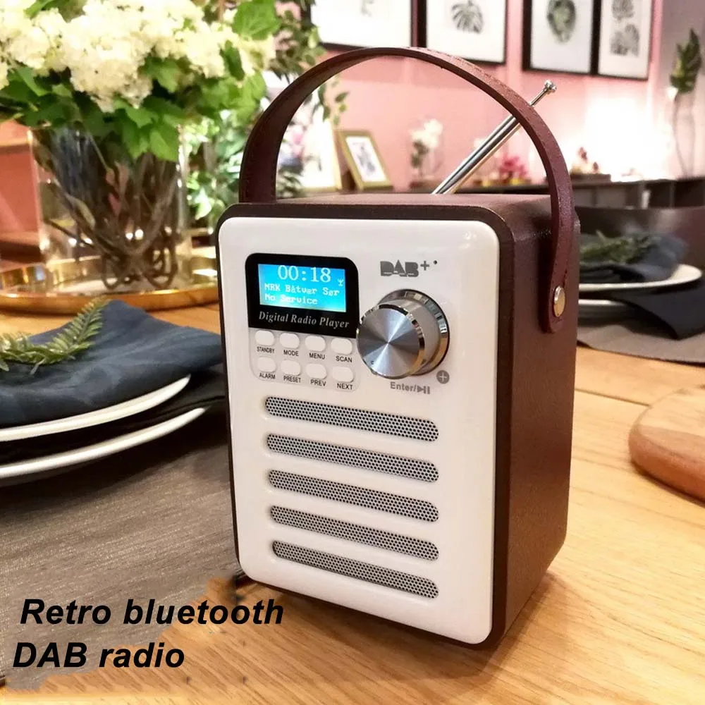 JINSERTA DAB/DAB+ цифровой fm-радио приемник портативный Bluetooth 5,0 музыкальный плеер Поддержка Hnadafree U диск TF карта Aux-in сигнализация