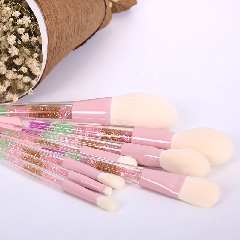 8 шт. радужные кисти для макияжа с цветной ручкой|pinceaux maquillage|brush professionalbrand brush set |