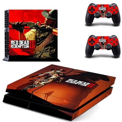 GYTM2117 PS4 Skin Новое поступление Красные мертвые наклейки для Playstation 4 консоли контроллеры геймпад Виниловые Наклейки Обложка - Цвет: GYTM2117