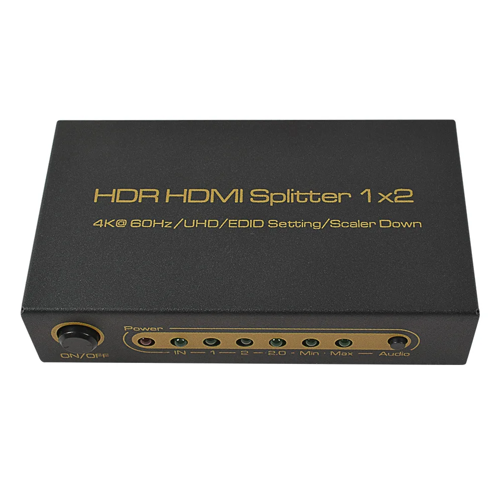 HDMI сплиттер 1X2 1080P HDR удлинитель 1 в 2 out 4k x k/60Hz адаптер Поддержка HDCP2.2 3D для ПК DVD STB| |