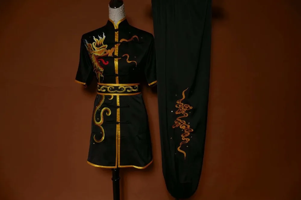Wushu taichi одежда тайцзи changquan Униформа боевые искусства соревнования вышитые