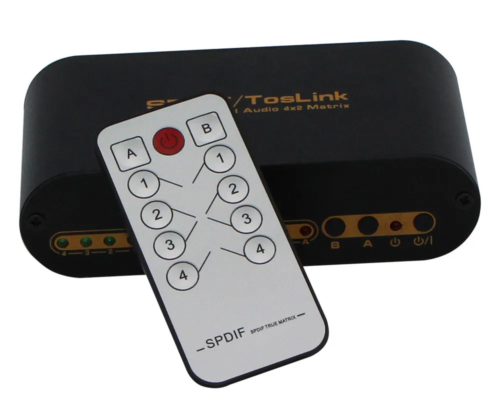 Матрица SPDIF 4x2 матрица Spdif 4*2 4 СПОСОБА РАСПРЕДЕЛЕНИЯ входного сигнала оптического