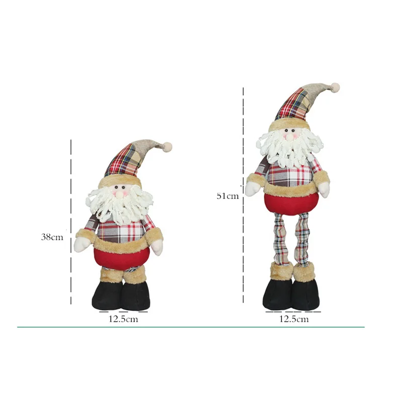 1 шт. лидер продаж Искусственный Санта-Клаус снеговик олень кукла Рождественское