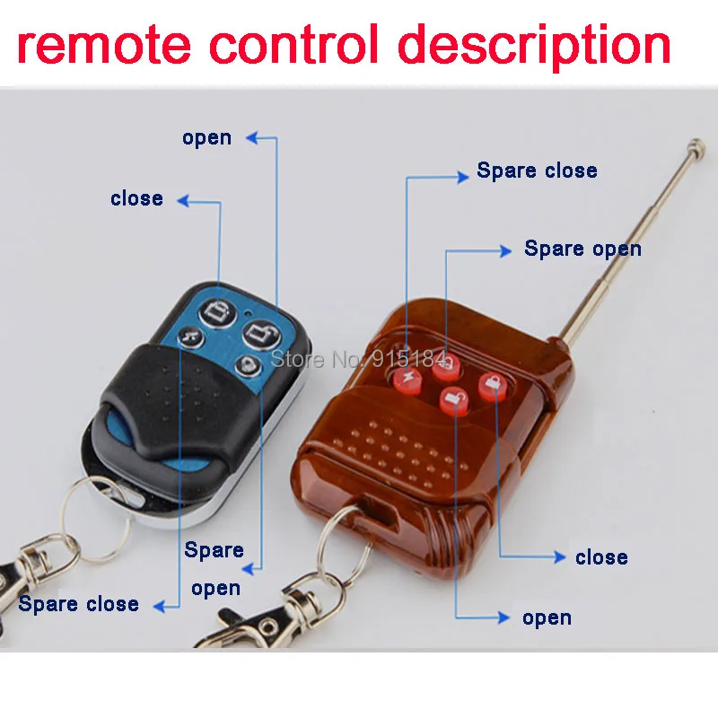 Домашняя безопасность 4 пульта дистанционного управления батарея скрытый
