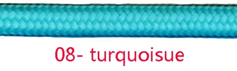 08 turquoisue 2 м 3 м 5 м 10 м 2 ядра 0,75 мм2 винтажный ТЕКСТИЛЬНЫЙ ШНУР Электрический провод плетеный кабель - Цвет: 08 turquoisue
