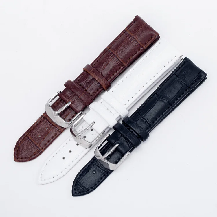 Ремешок для часов TEMPTER Ширина 20 мм браслет с серебряной пряжкой длина 24 стальной