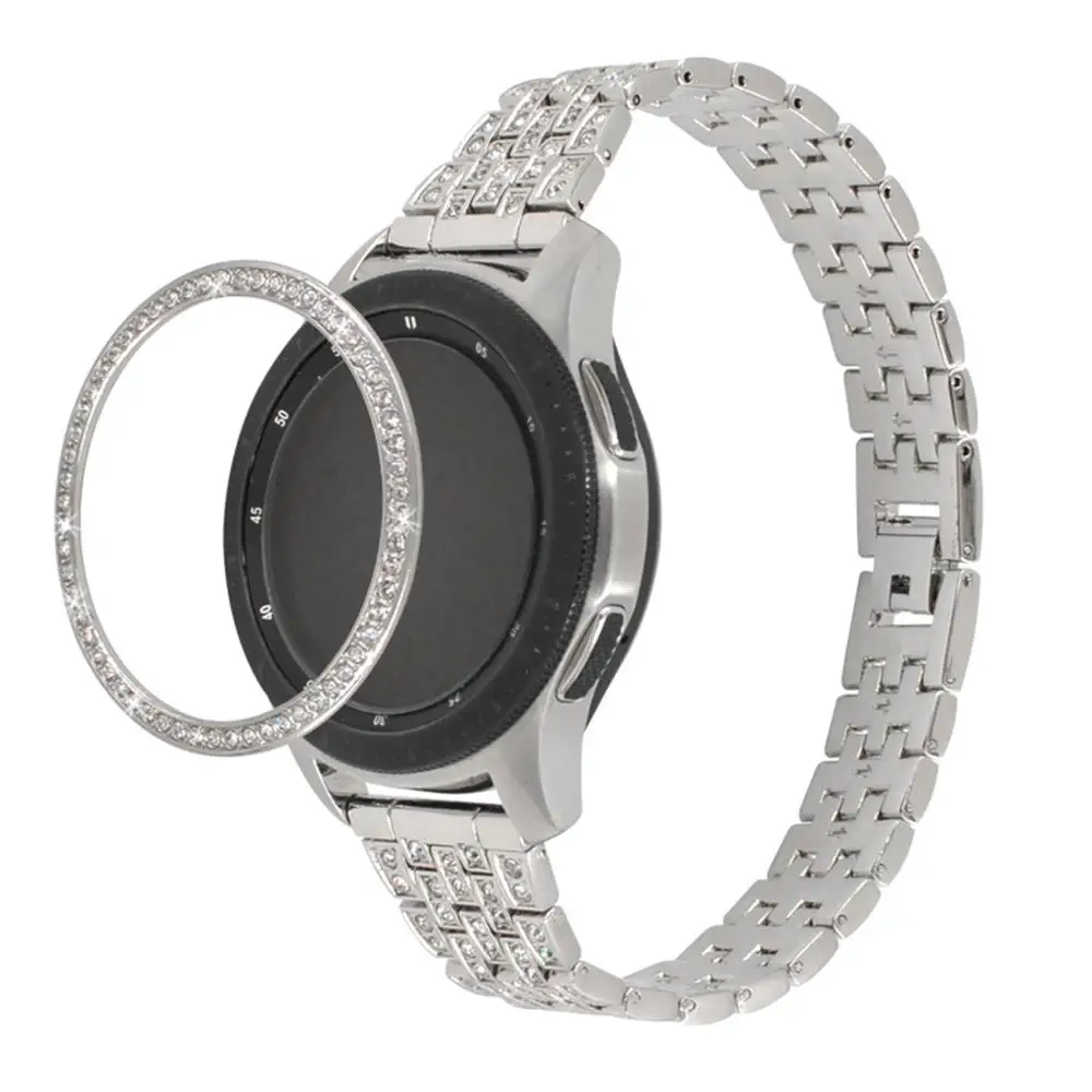 Кольцо ободк для часов Samsung Galaxy Watch 46 мм клейкая крышка металлические аксессуары с