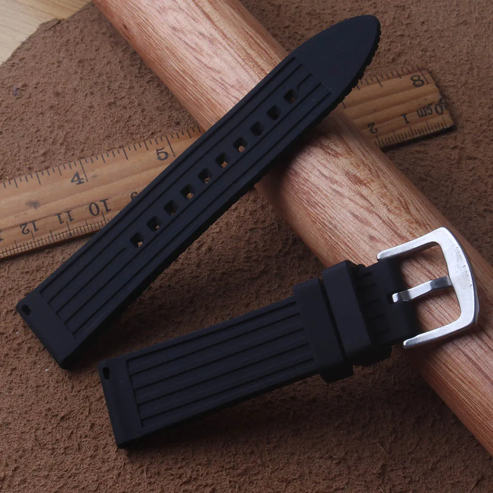 Ремешок для часов из силиконовой резины 22 мм быстросъемный ремешок