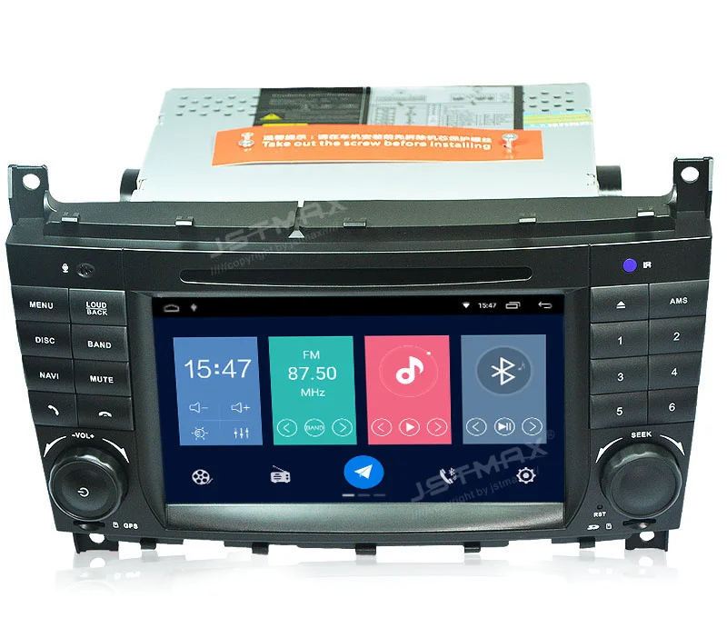 JSTMAX Android 8.1 Radio IPS Screen Car DVD Player for Mercedes Benz E-Class W203 C180 C200 C220 C230 C240 C250 W209 2005-2006 | Автомобили