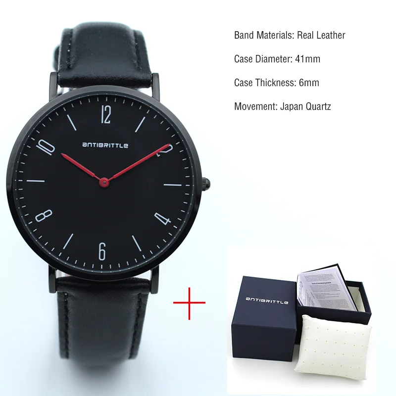 Leather with box Модные мужские минималистичные часы женские арабские японские кварцевые тонкие кожаные серебристые сетчатые часы из нержавеющей стали с магнитным ремешком антихрупкие классические - Цвет: Leather with box