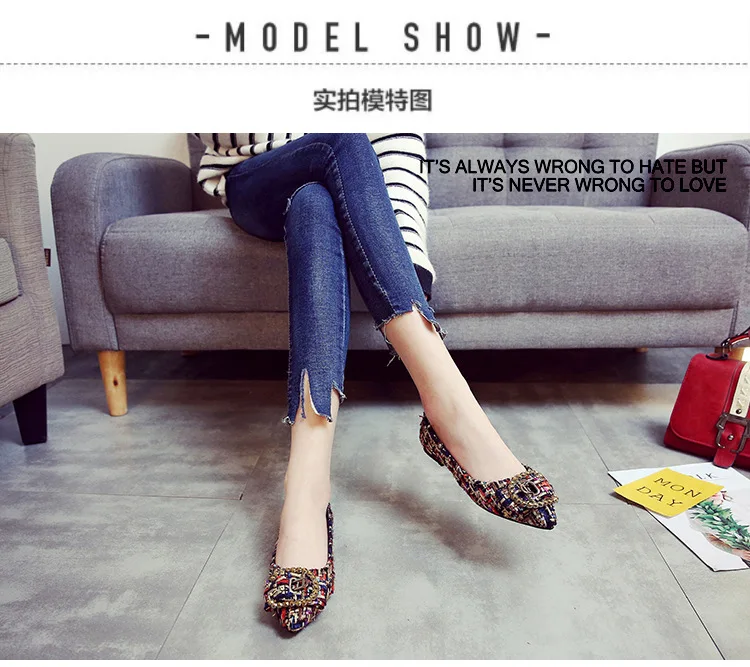 Обувь с пряжкой buckle Strap Flats; женские фирменные дизайнерские лоферы с пряжкой и кристаллами; Новинка года; балетки; женские эспадрильи без застежки; большие размеры