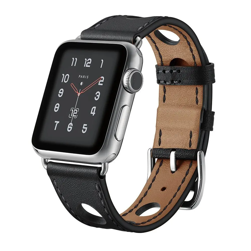 TORQUILA натуральная кожа кожаный ремешок для наручных часов Apple Watch Series 4/3/2/1 38 мм/40 мм