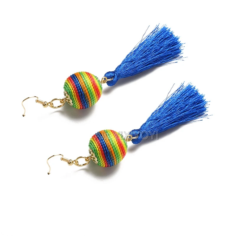Fashion Girl's Gift Vintage Bohemian Fringe Dangle Earrings Women's Jewelry Long Tassel Ancient Sexy Lady's Cool | Украшения и