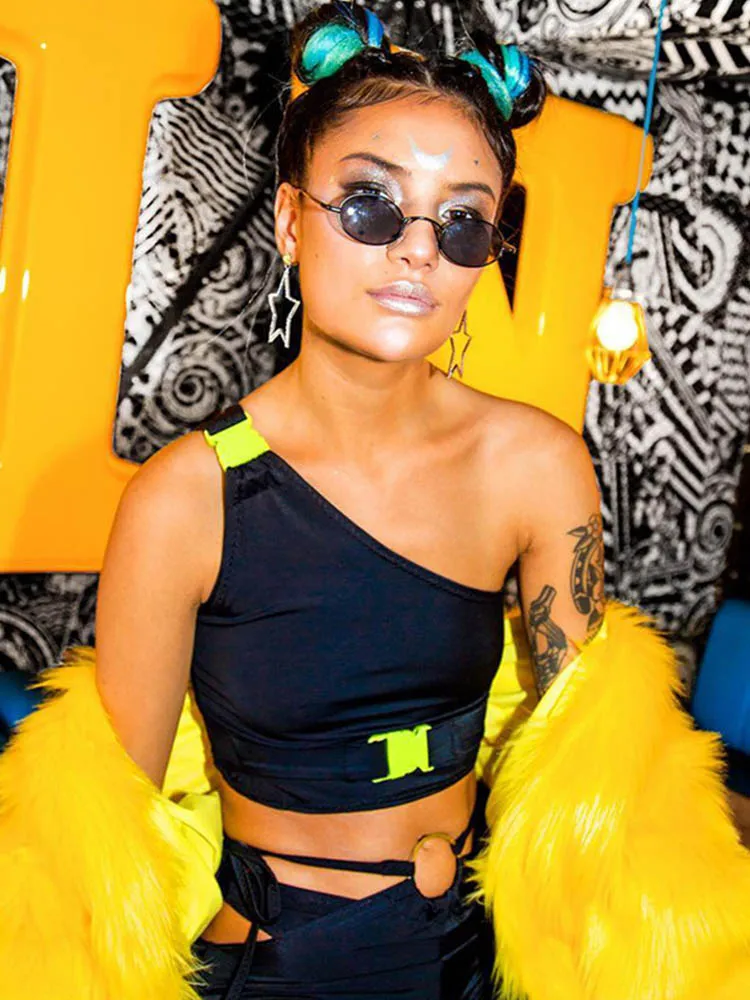 Женская футболка на одно плечо летняя для вечеринок 2019|Футболки| |