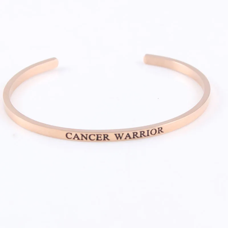 Браслет из нержавеющей стали великолепное предложение открытые манжеты Mantra Cancer