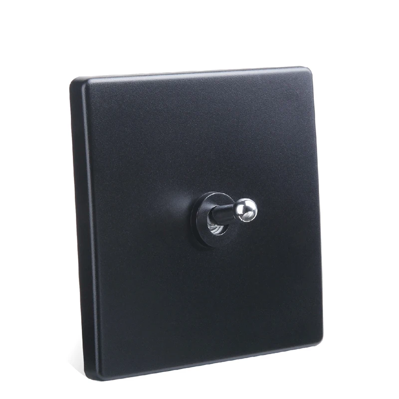 86 Style Light Switch Borad Retro Black One Control Two Way 10A 110V- 250V | Switches