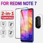 2 в 1 для Xiaomi Redmi Note 7 закаленное стекло Защита для экрана камеры пленка для объектива Защитное стекло для Redmi Red mi Note 7