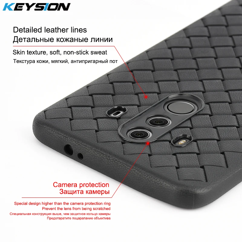 KEYSION супер мягкий чехол для телефона Huawei Mate 10 Pro роскошные тканевые Чехлы